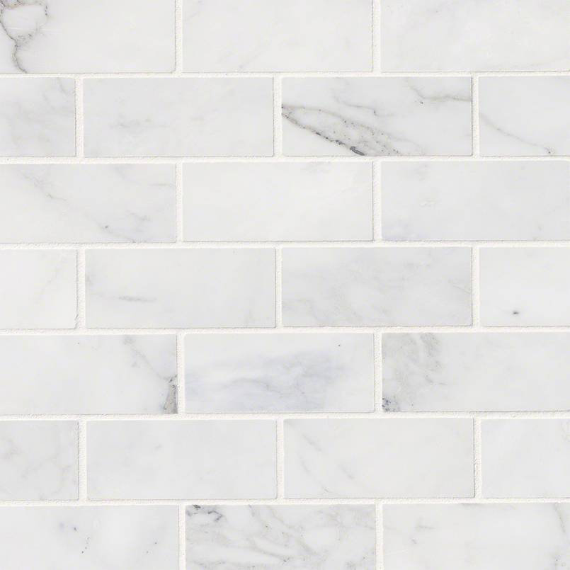Msi Calacatta Cressa Honed 2 Quot X 4 Quot Marble Subway Tile In